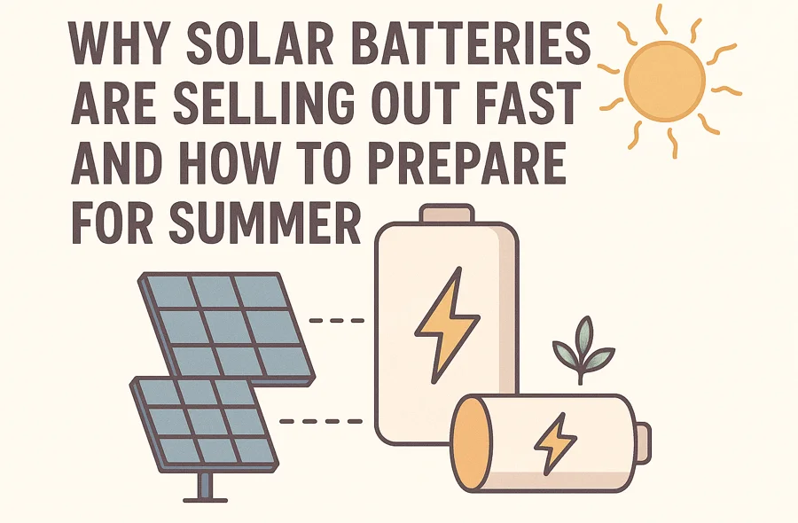 Why Solar Batteries Are Selling Out Fast and How to Prepare for Summer